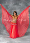 Red Satin Chiffon Wings of Isis