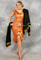 Melaya Leff Shown with Orange Melaya Dress