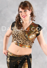 NASREEN Top in Gold by Off The Nile