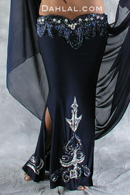 LIQUID Skirt & Veil Set by Pharaonics of Egypt, Egyptian Belly Dance Skirt, Available for Custom Order