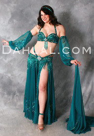 DECADENCE Ensemble by Pharaonics of Egypt, Egyptian Belly Dance Costume, Available for Custom Order
