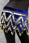 Turkish Velvet Zig-Zag Hip Scarf for Belly Dance