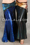 Midnight Blue and Black Akhet Lycra Mermaid Skirts