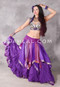 Purple Tribal Essentials Skirt Shown With Sari Handkerchief Skirt