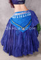 blue tiered skirt