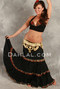 BEDOUIN TRIMMED TIERED TRIBAL SKIRT, for Belly Dance image