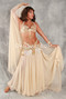DOUBLE CHIFFON CIRCLE SKIRT WITH MATCHING VEIL, for Belly Dance 