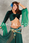 Velvet Drop Sleeve Choli, for Belly Dance image