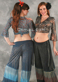 Petite Paisley Mesh on the Left and Black Leopard Sparkle on the Right