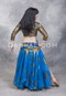 rear view of shimmering gold akhet holographic lycra mock wrap top