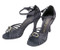 Professional Latin Dance Shoe 92005 from Stephanie Dance Shoes in BLACK