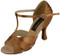 Professional Latin Dance Shoe 92014 from Stephanie Dance Shoes in COPPER TAN SATIN