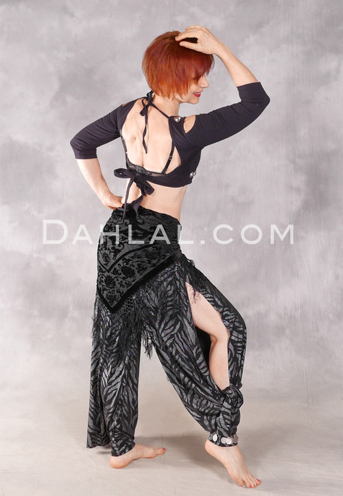 Black with Silver Pierna Pant