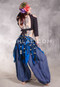 Tribal Fringe & Cowry Belt in Turquoise and Black