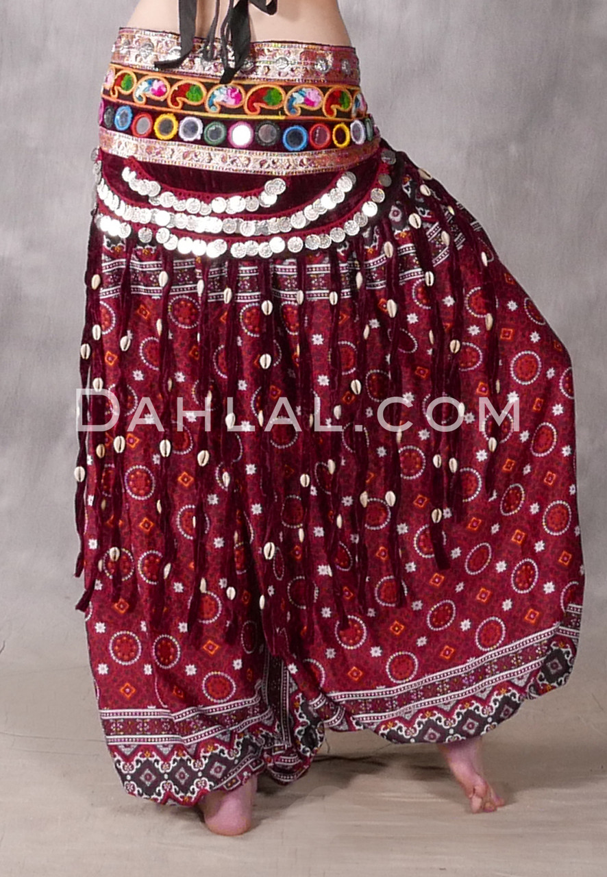 COIN AND COWRY TRIBAL BELT, for Belly Dance - Dahlal Internationale
