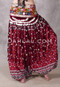 Coin and Cowry Tribal Belly Dance Belt in Wine