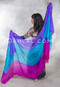 Tri-color Silk Veil for Belly Dance