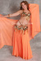 DOUBLE CHIFFON CIRCLE SKIRT WITH BEADED HEM & MATCHING VEIL, for Belly Dance image