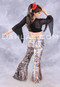 Gray & Tan Velvet Animal Print