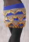 Royal Blue with Gold Beads and Coins
