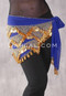 Royal Blue with Gold Beads and Coins
