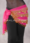 Fuchsia with Gold Beads and Coins