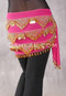Fuchsia with Gold Beads and Coins