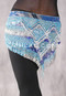 Graphic Print-Light Blue-Turquoise-Silver