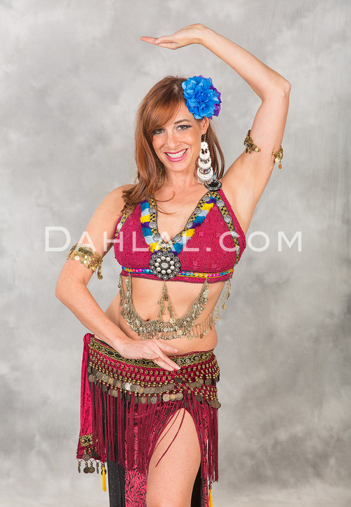 Double Drape Tribal Halter Top