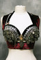 underbust vest with coins and ornamentation