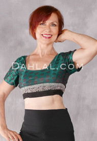 M/L Emerald and Silver Front View