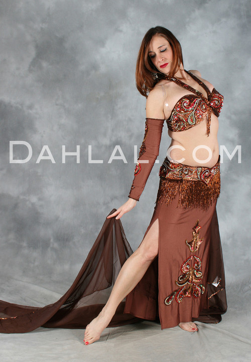 ENCHANTMENT in Chocolate by Pharaonics of Egypt Egyptian Belly Dance Costume