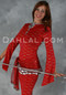 Diamond Wave Aziza Dress in Red