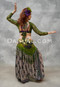 Back View Of Green Lace Choli Top