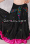 Black with Multi-Color 7 Bedouin Shawl