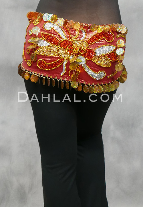 Egyptian Beaded Paillette Hip Scarf