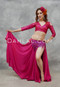 Fuchsia Shown Worn With Our Lipstick Akhet Mock Wrap Top and Fuchsia Gilded Lily Skirt