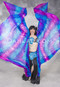 Silk Butterfly Wings of Isis for belly dance
