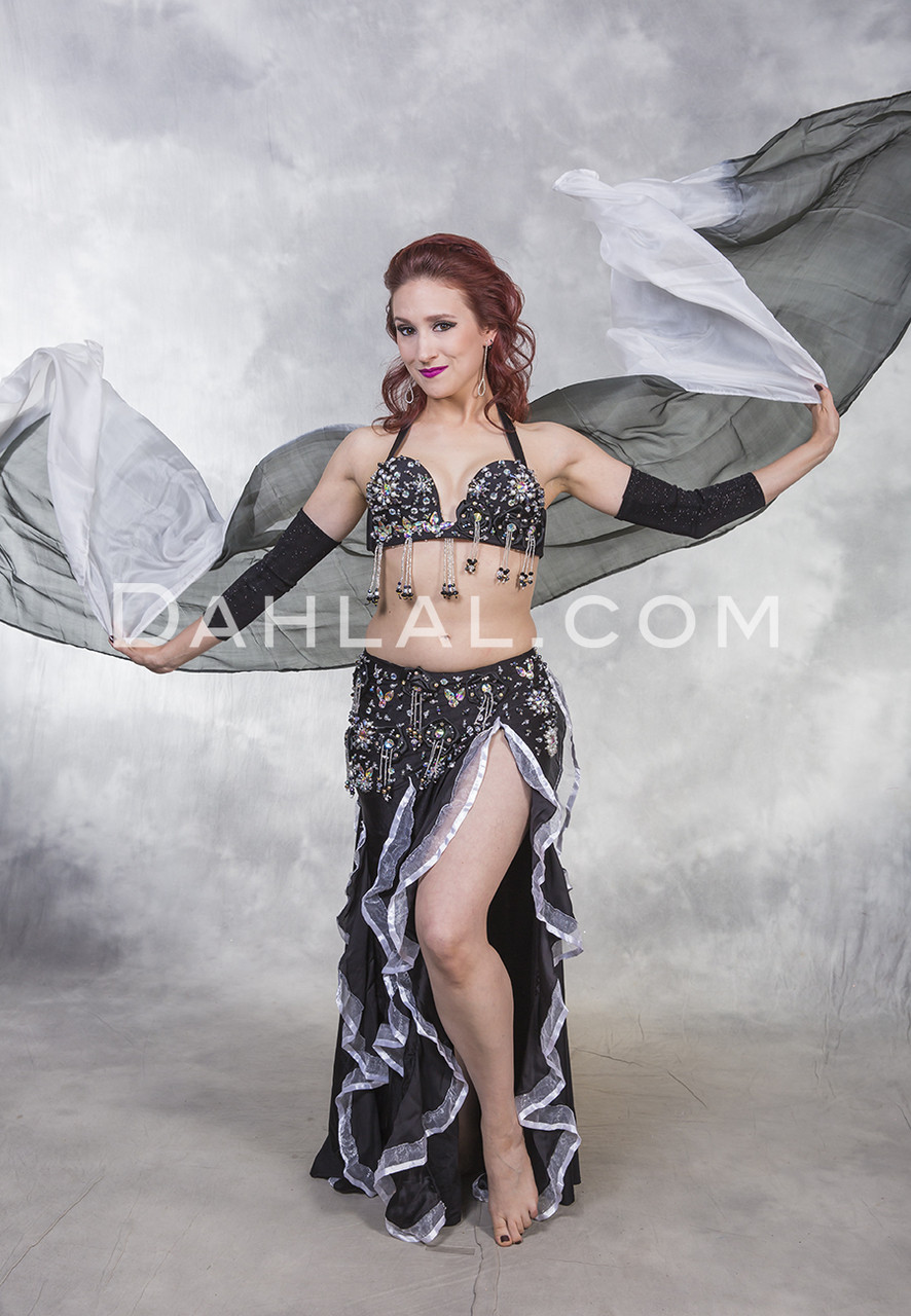 RAVEN ROSE Egyptian Belly Dance Costume /Dahlal