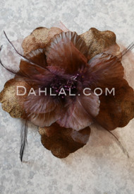 chocolate hair flower