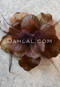 chocolate hair flower