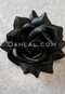 black hair flower