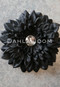 black hair flower