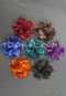 multi colored hair flowers