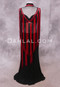 Black and Red Shown Draped as a Top