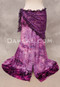 Purple Metallic Lace Ruffled Shawl