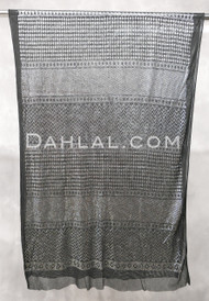 BLACK and SILVER ASSUIT FABRIC PIECE
