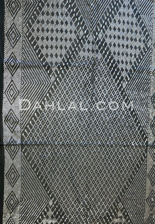BLACK and SILVER ASSUIT FABRIC PIECE