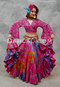 Fuchsia Tribal Belly Dance Skirt