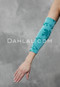 turquoise glitter sleeves for belly dance
